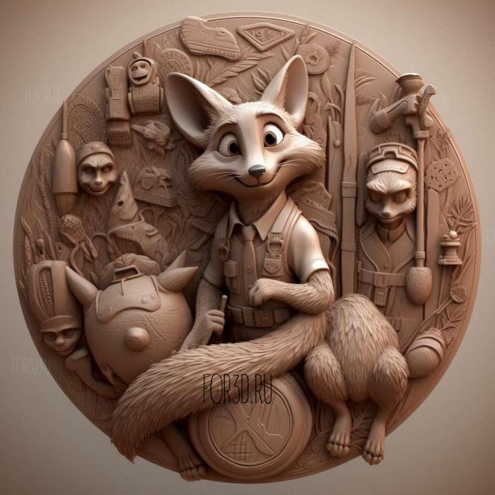stl Zootopia 2 stl model for CNC